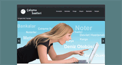 Desktop Screenshot of calisma-saatleri.com