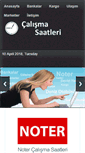 Mobile Screenshot of calisma-saatleri.com